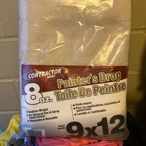 Contractors series 8 ounce painters drip cloth.